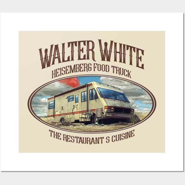 Walter White Food Truck Wall Art by teeteet